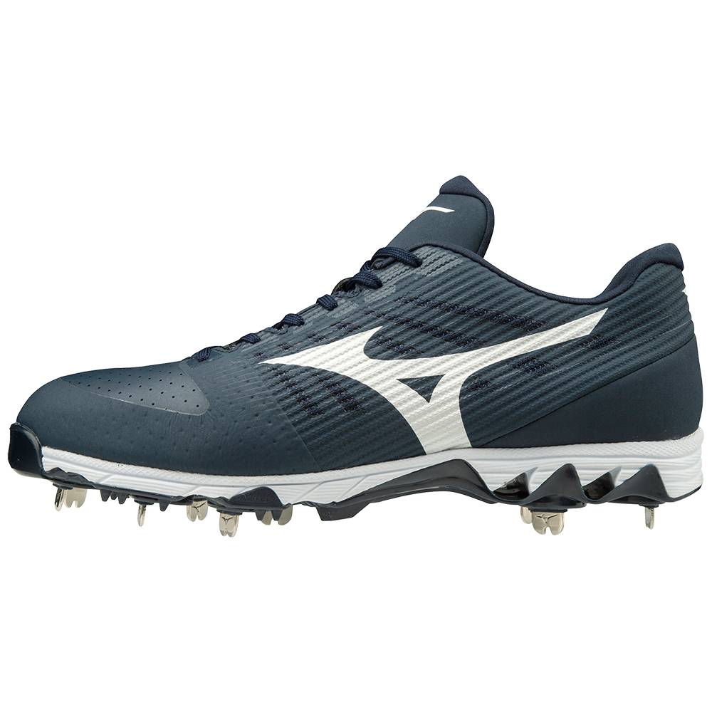 Scarpe Baseball Mizuno 9-Spike Ambition Basse Metal Uomo - Blu Marino/Bianche - 03792-GHBP